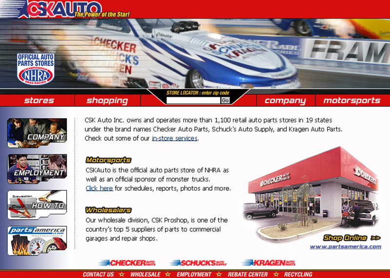 CSK Auto Corporate Website